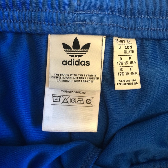Adidas Boys XL Track Pants - Blue - Picture 2 of 4